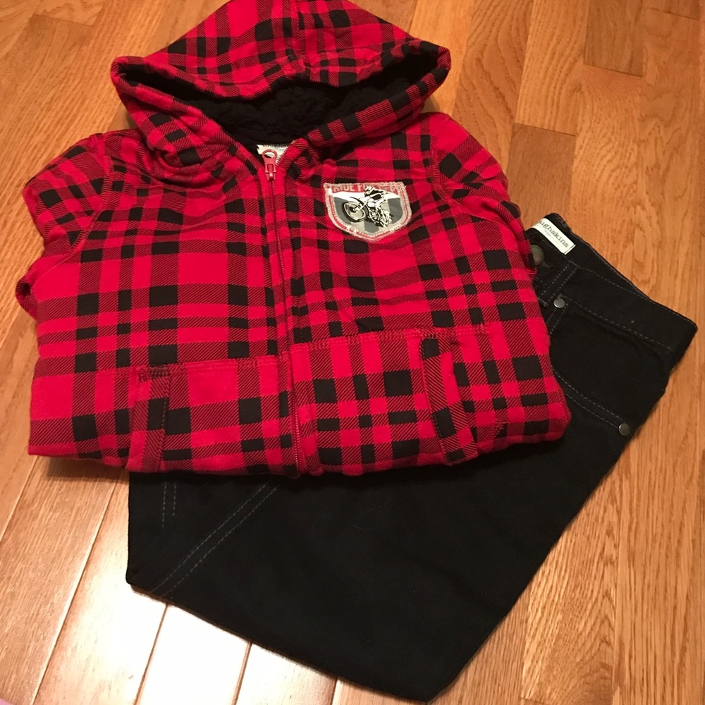 NWT Boys Jeans & Zip Up Hoodie